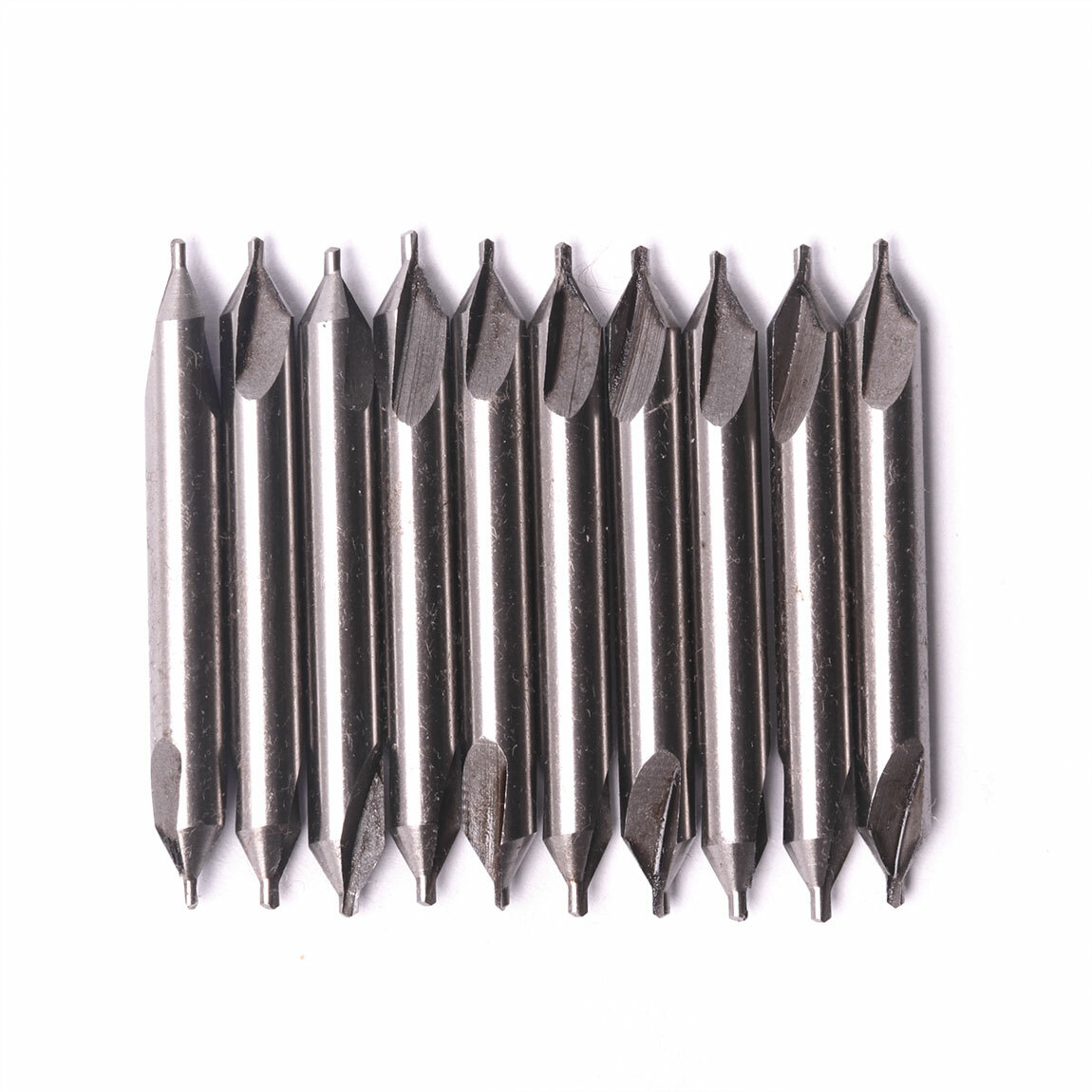 10PCS HSS 60 Degree Countersink Drill Bit Set, 3.0mm Center Hole Tool for Metal