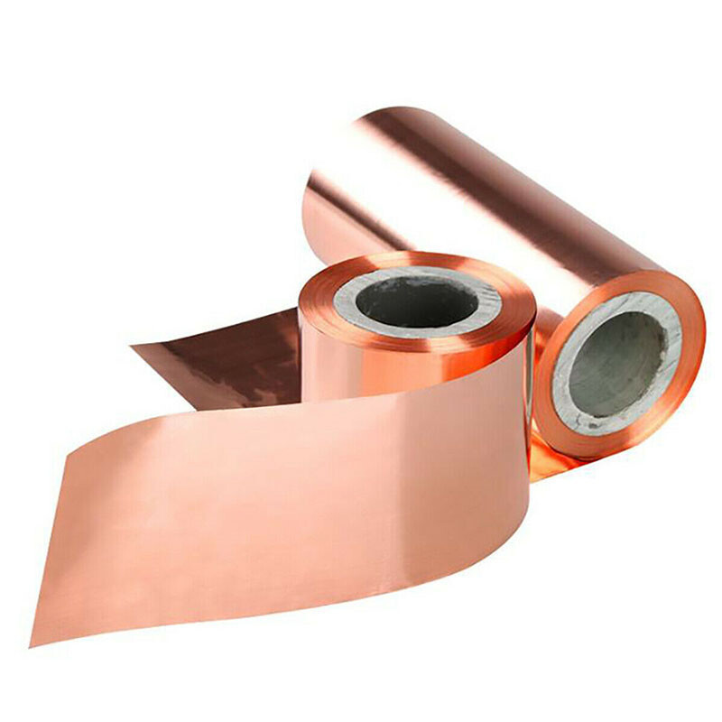99.9% Pure Copper Metal Sheet Foil Plate Thick 0.05-1mm, Width 10-400mm, 1 Meter