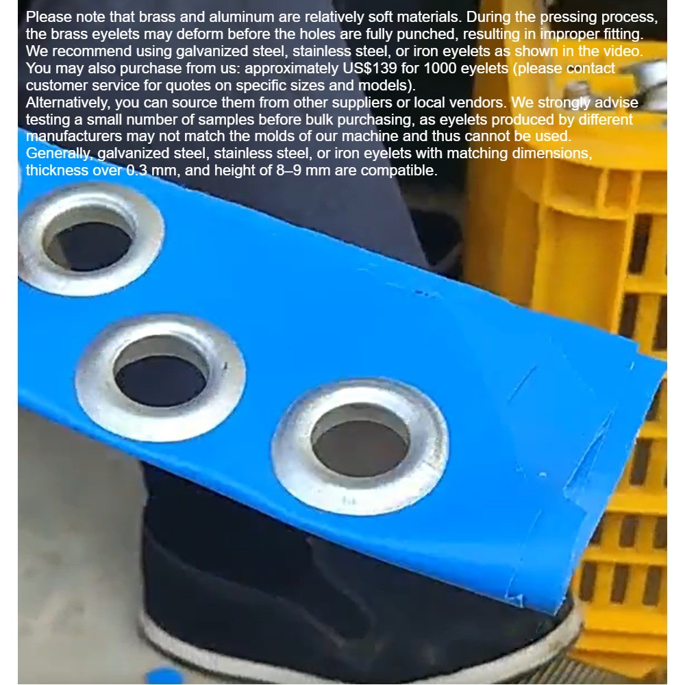 Pneumatic Punching Machine Grommet Eyelet Press Machine for Tarpaulin Canvas BES