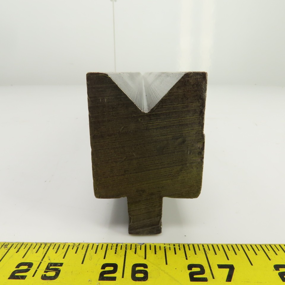 36-3/4″ Press Brake Forming 90° V Angle Die Block 1/2″ Tang 1-5/8″H 1-1/2″ Thic
