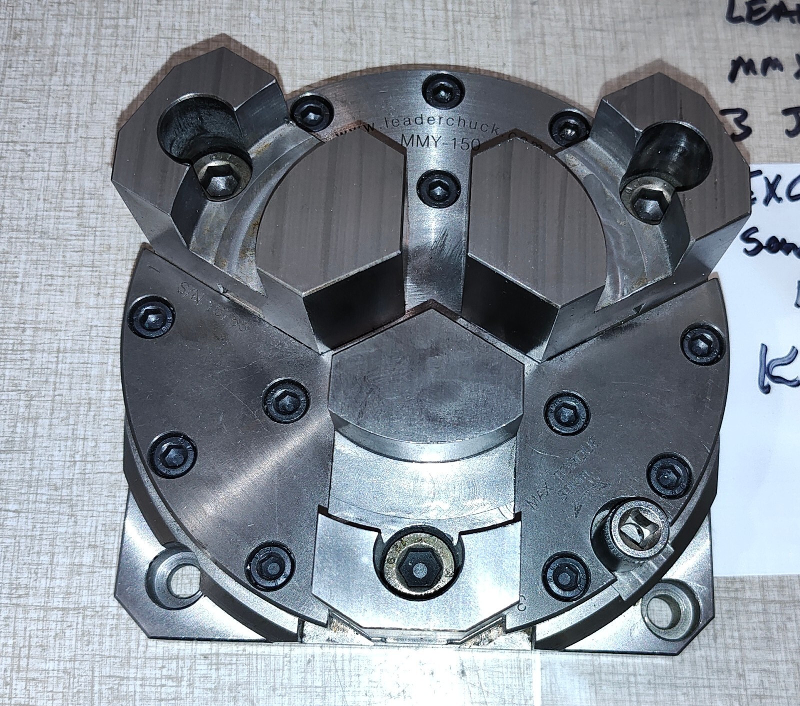 Leaderchuck MMY-150 3 Jaw Setup Chuck #3 w/ 8mm Sq. Drive Socket K09X