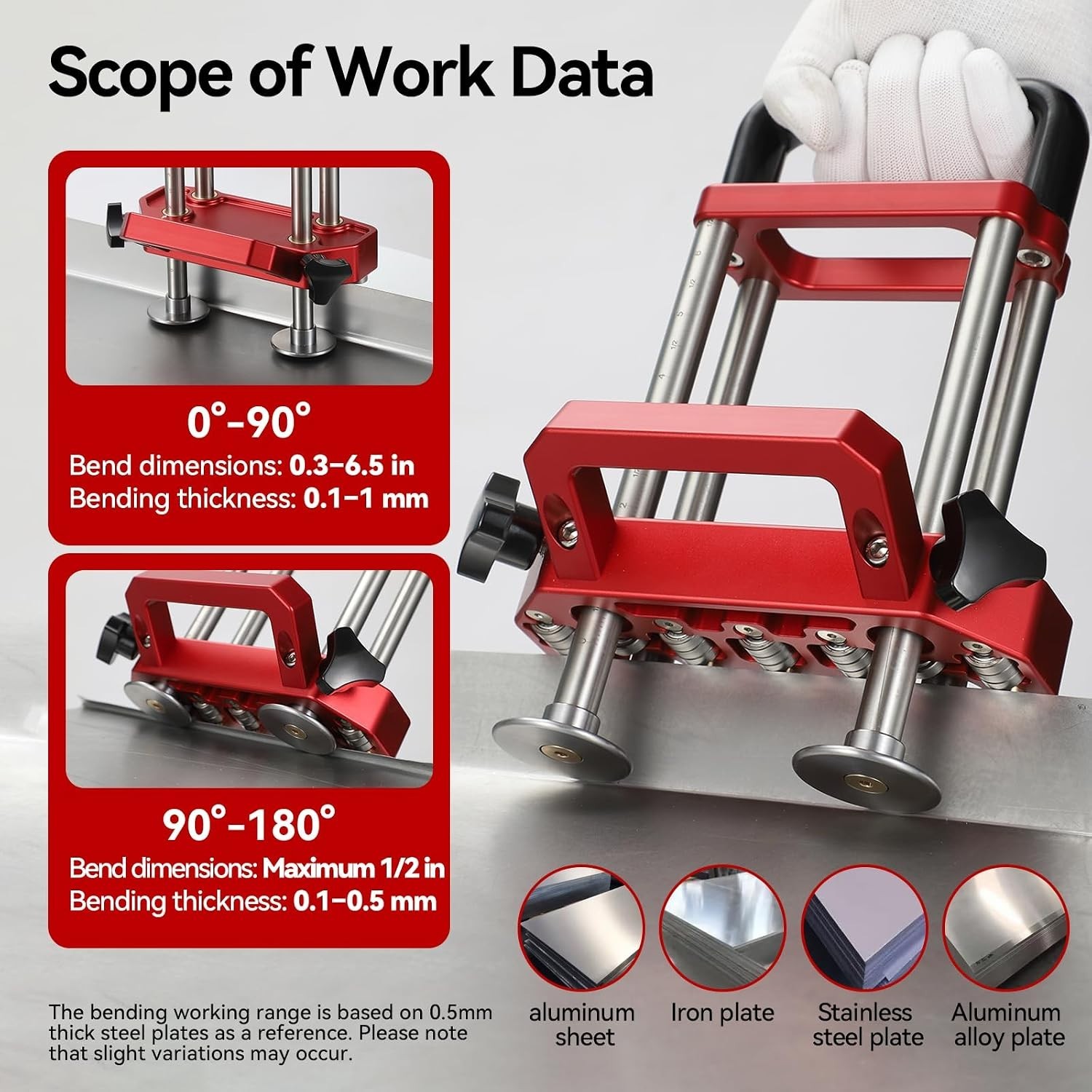 Precision 2 Station Sheet Metal Roller & Bender Tool – 7in Lightweight Design