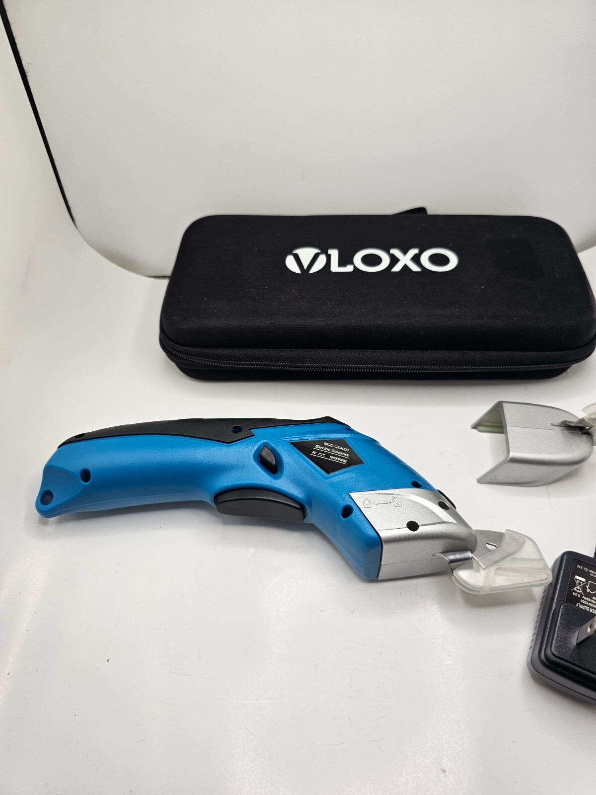 VLOXO CS4001 Multipurpose Cordless Electric Scissors 4V, 10000 RPM – Blue