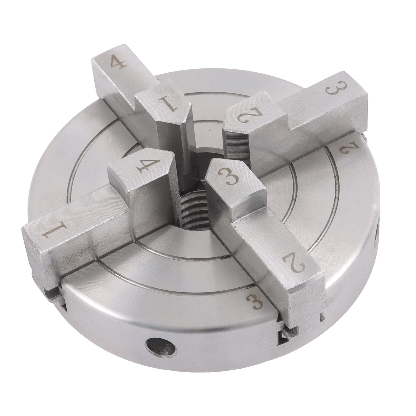 4″ Self Centering 4 Jaw Lathe Chuck 1×8 TPI Thread for Wood Turning