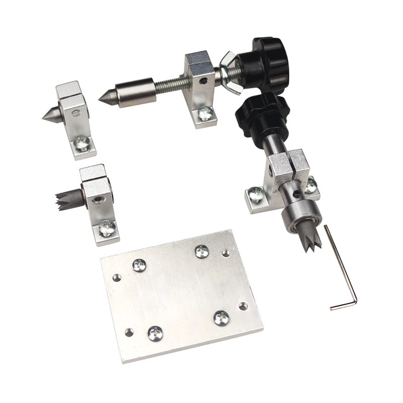 Diy Retractable Woodworking Lathe Thimble Drilling Tailstock Bead Lathe Accessor