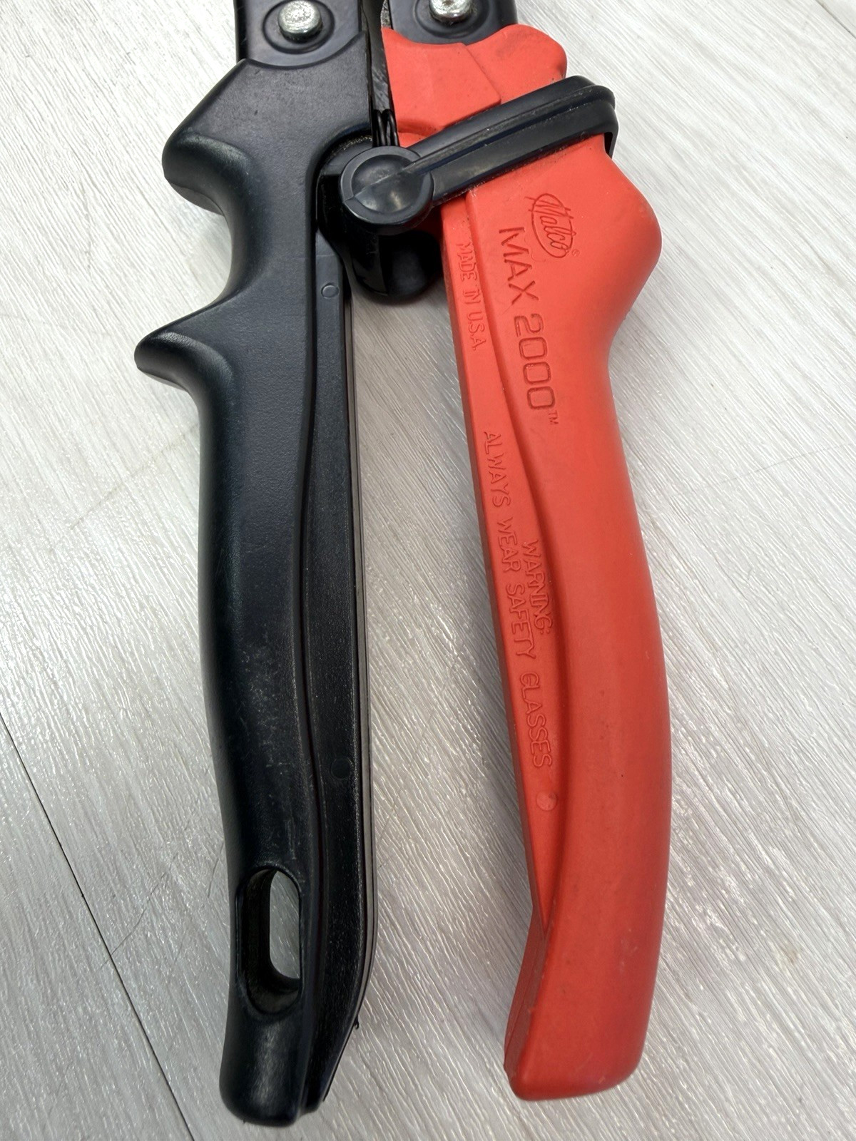 Malco M2001 Max 2000 Aviation Snips Left Cut 1-3/8in Cut USA Made