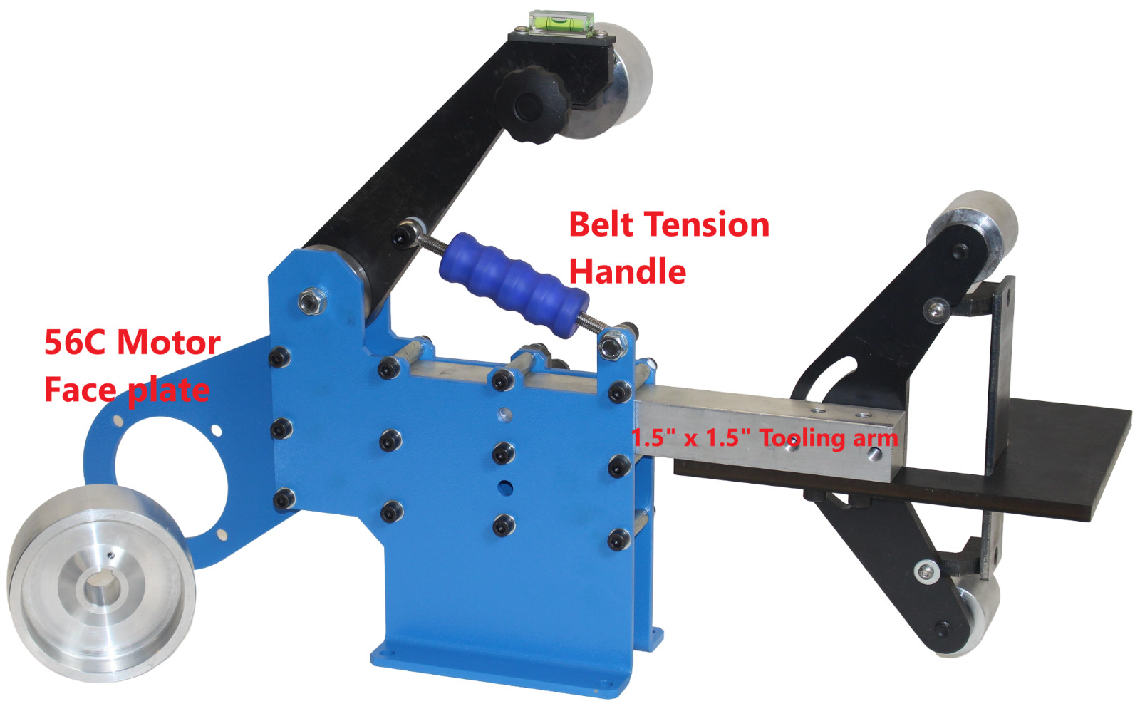 2×72 Belt Grinder – Complete with All Aluminium CNC machined Wheels – No Motor