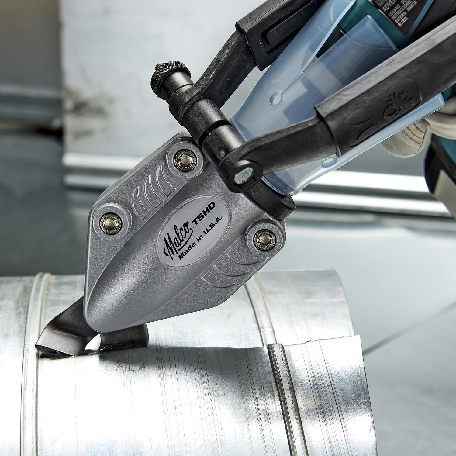 Malco TSHD Turboshear 18Ga Drill Attachment 360° Head for Corrugated Panels/Duct
