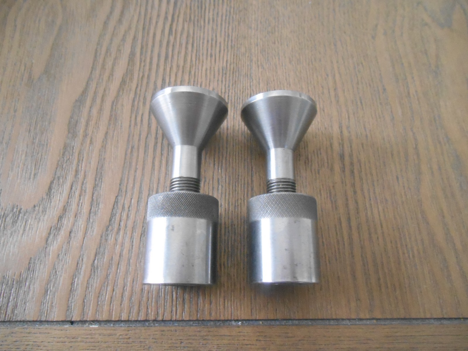 Machinist screw jacks, pair, max height 3 3/4″, min height 2 3/4″