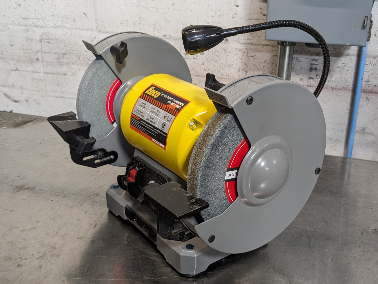 Enco Variable Speed Bench Grinder w/ LED Light 8″ Wheel Dia. 120v Parts / Repair