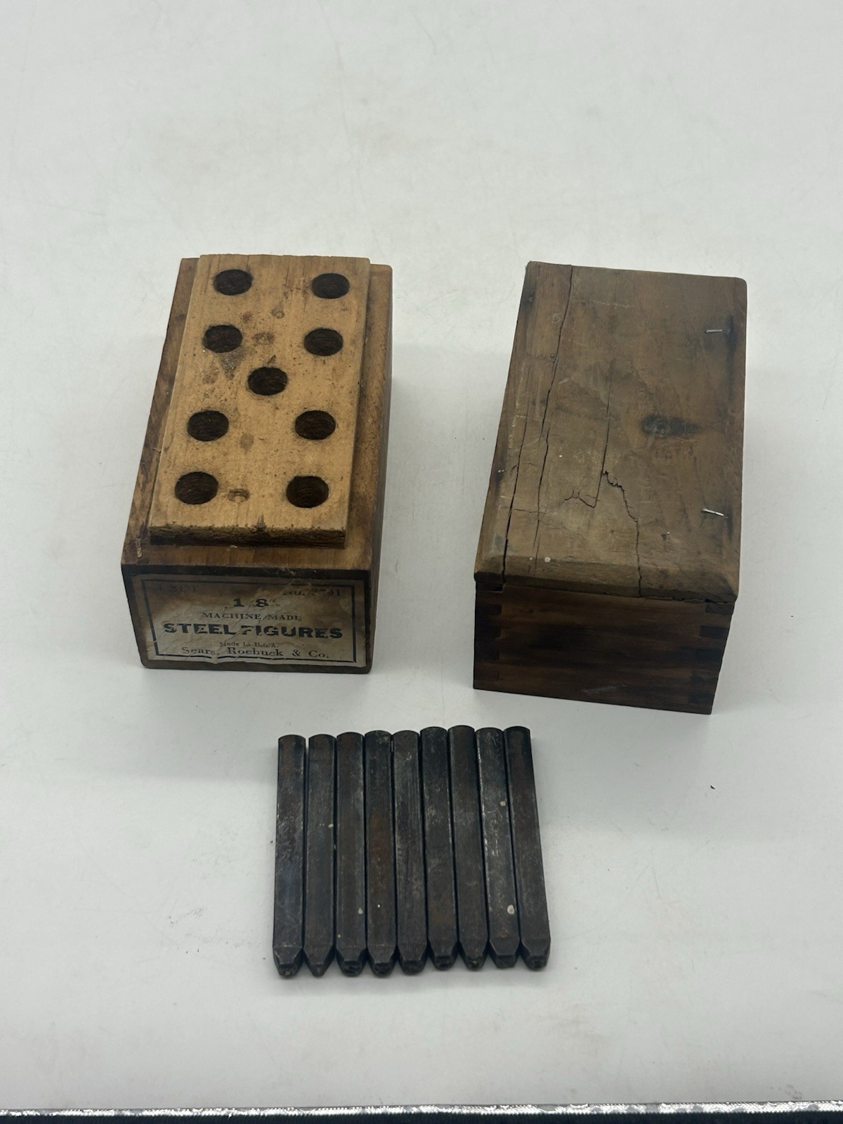 Sears Roebuck & Co Set of Steel Letters 3791 Machine Cut 1/8 Complete Set