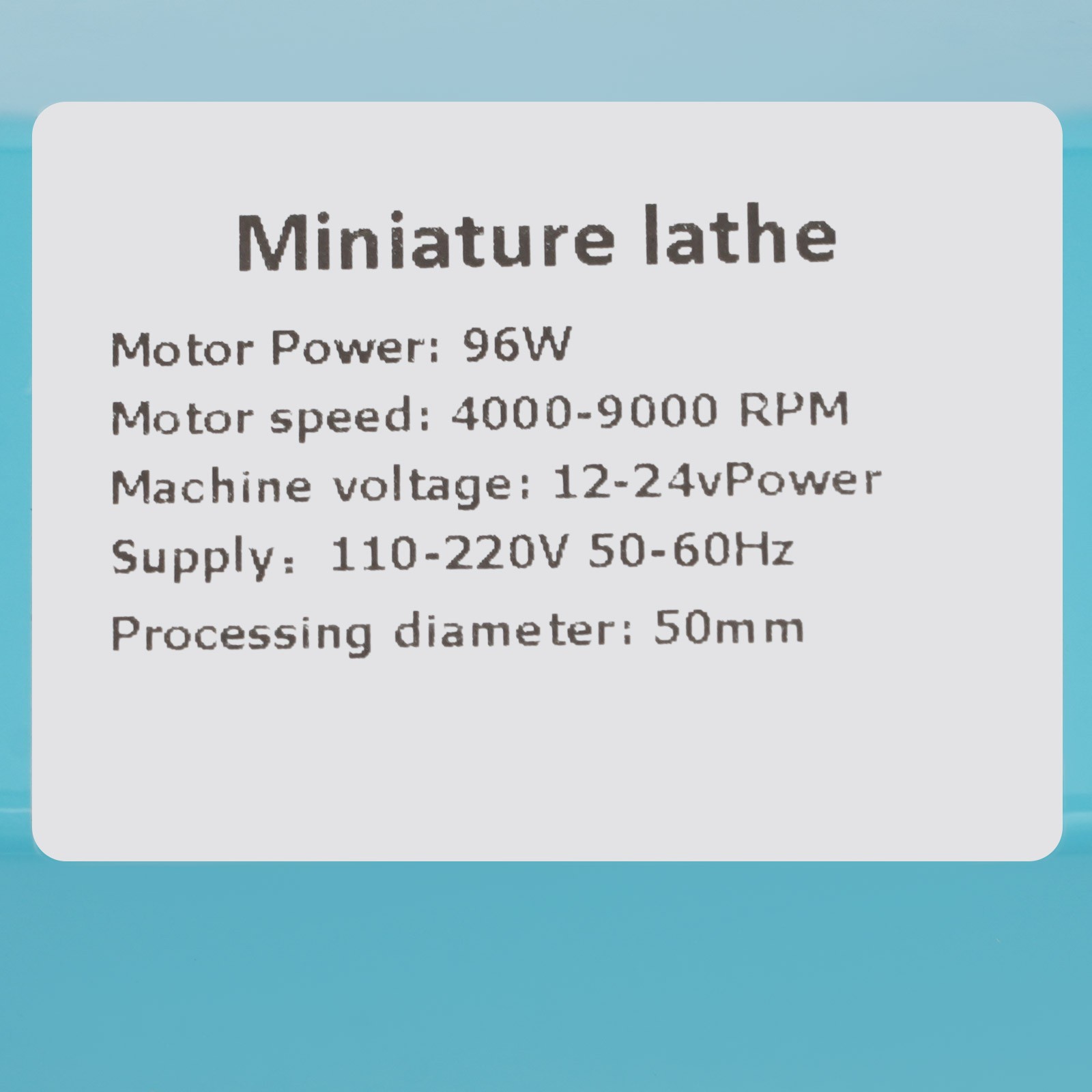 Mini Lathe Machine, Wood Lathe Milling Machine for Table, Mini Wood Lathe