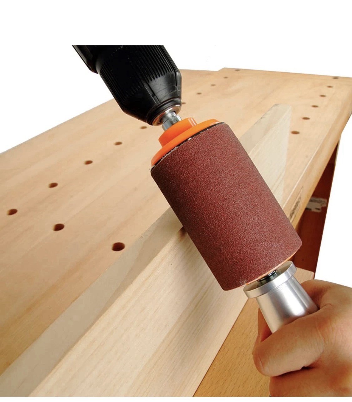 O’SKOOL Hand-Held Sanding Drum for Drill Presses and Power Drills