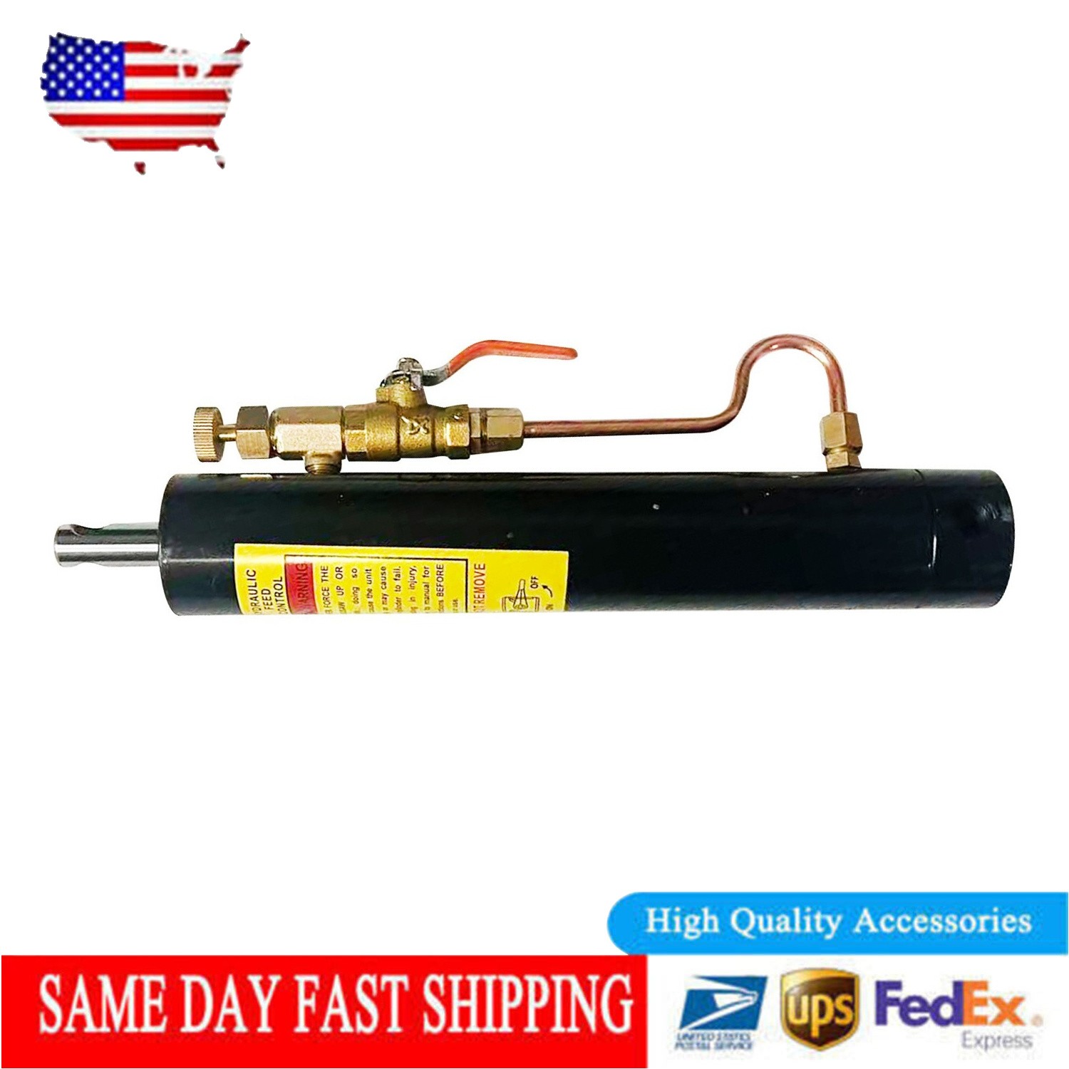 Black Hydraulic Cylinder fits Metal Cutting Band Saw BS-712N BS-712R BS-712B
