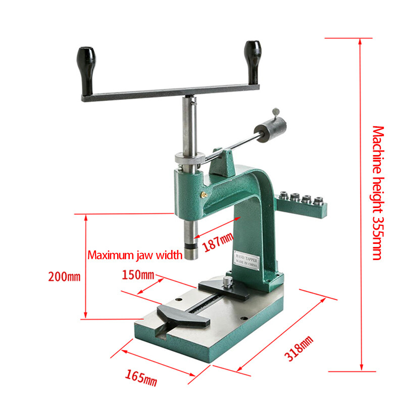 Hand-Cranked Desktop Tapping Machine DIY Manual Tool Thread Making Machine