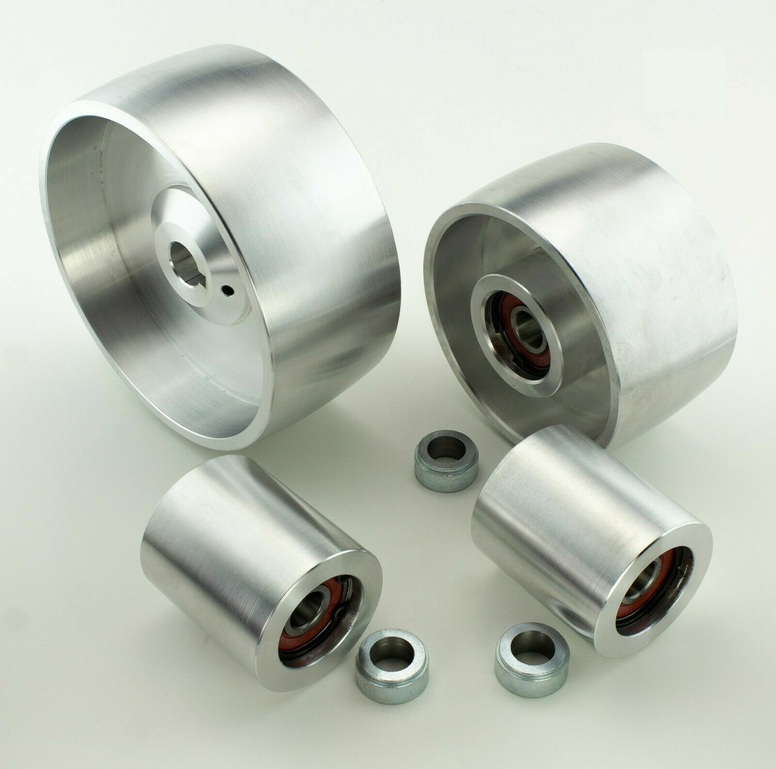 Belt Grinder 2×72 wheel set knife grinder 5″ Drive 7/8″ bore 4″ track 2″ Idler