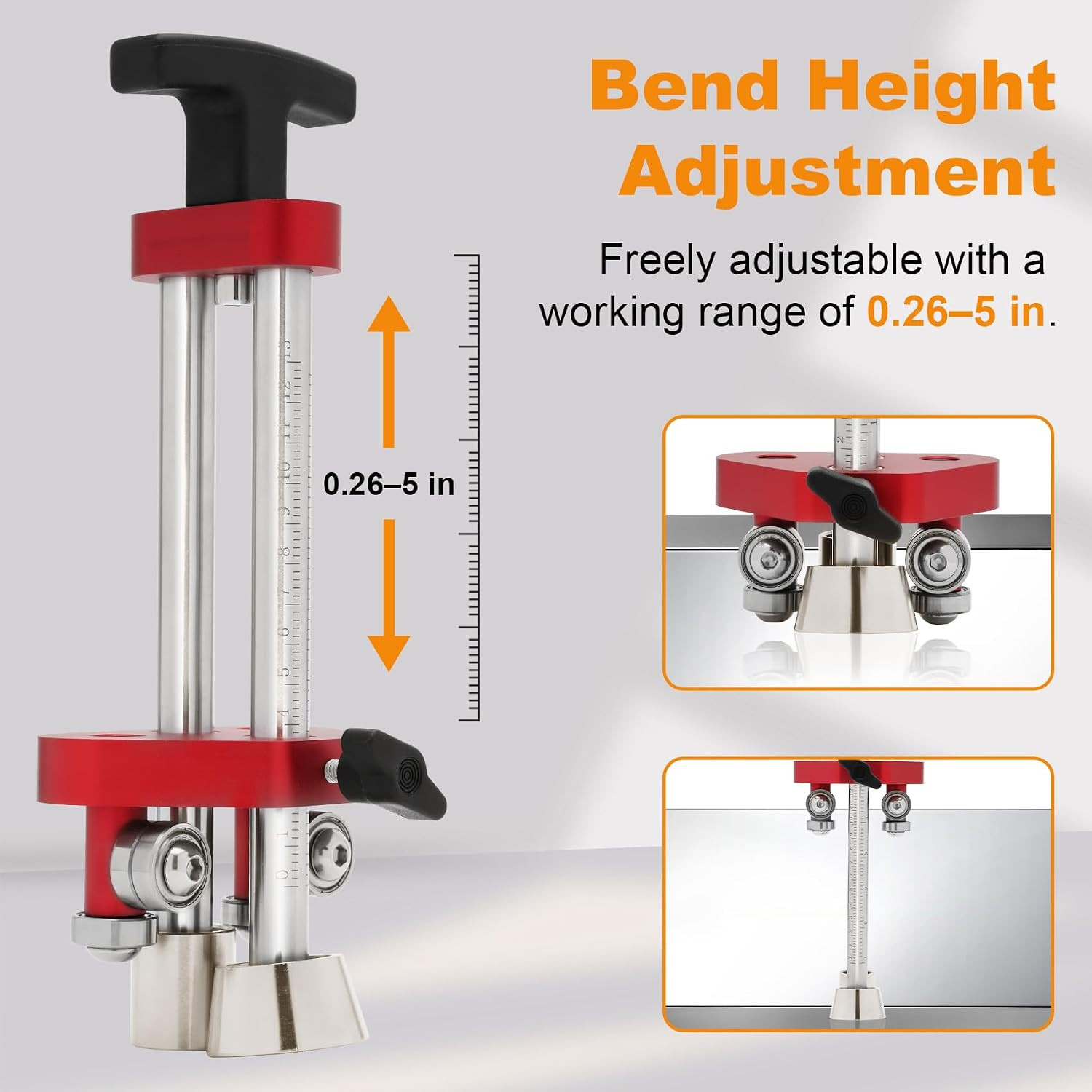 Sheet Metal Roller Bender Single-Station | 0-100° Bending Angle, 5mm-75mm Depth