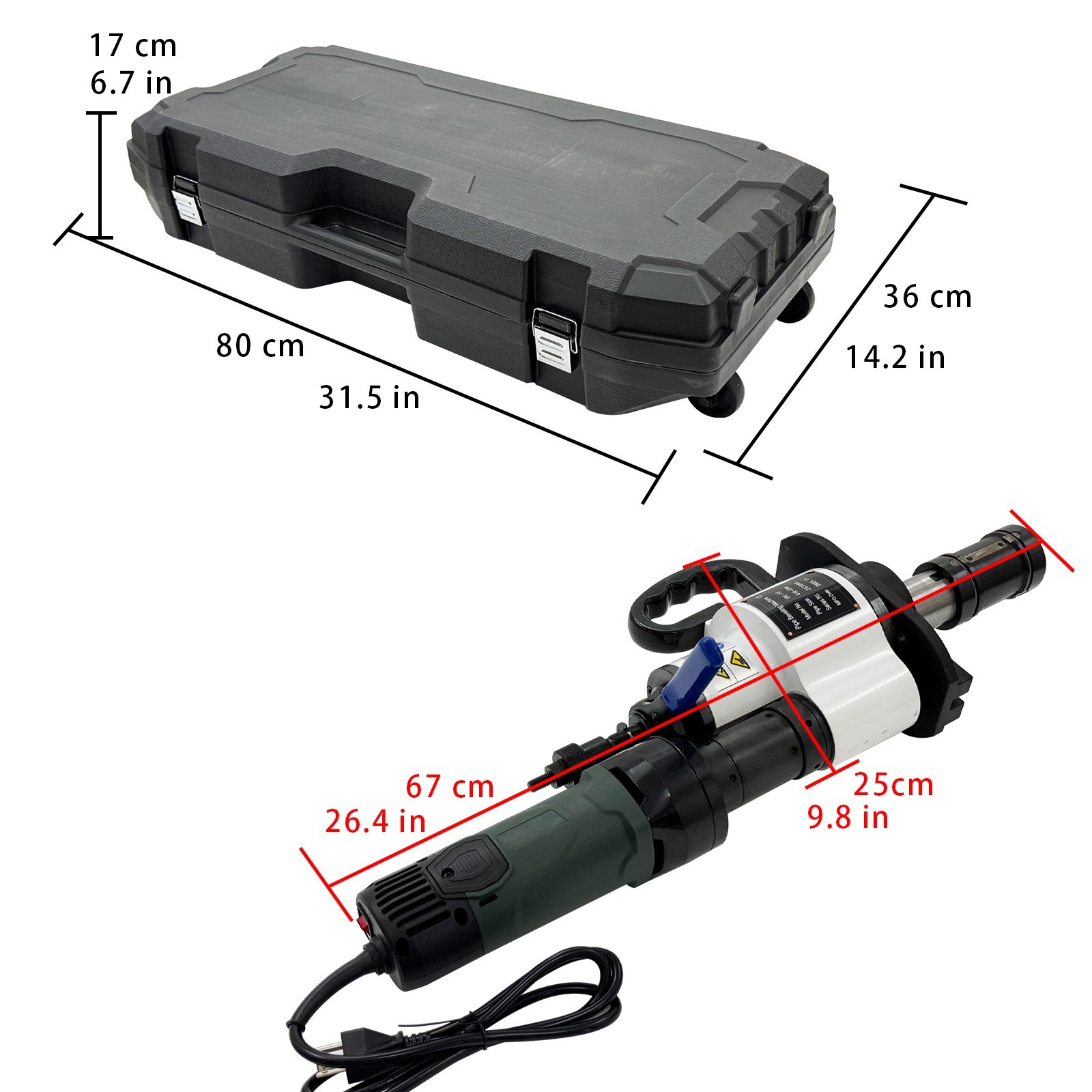 220V 65-159MM ISE-159 Internal Expansion Type Electric Pipe Beveling Machine