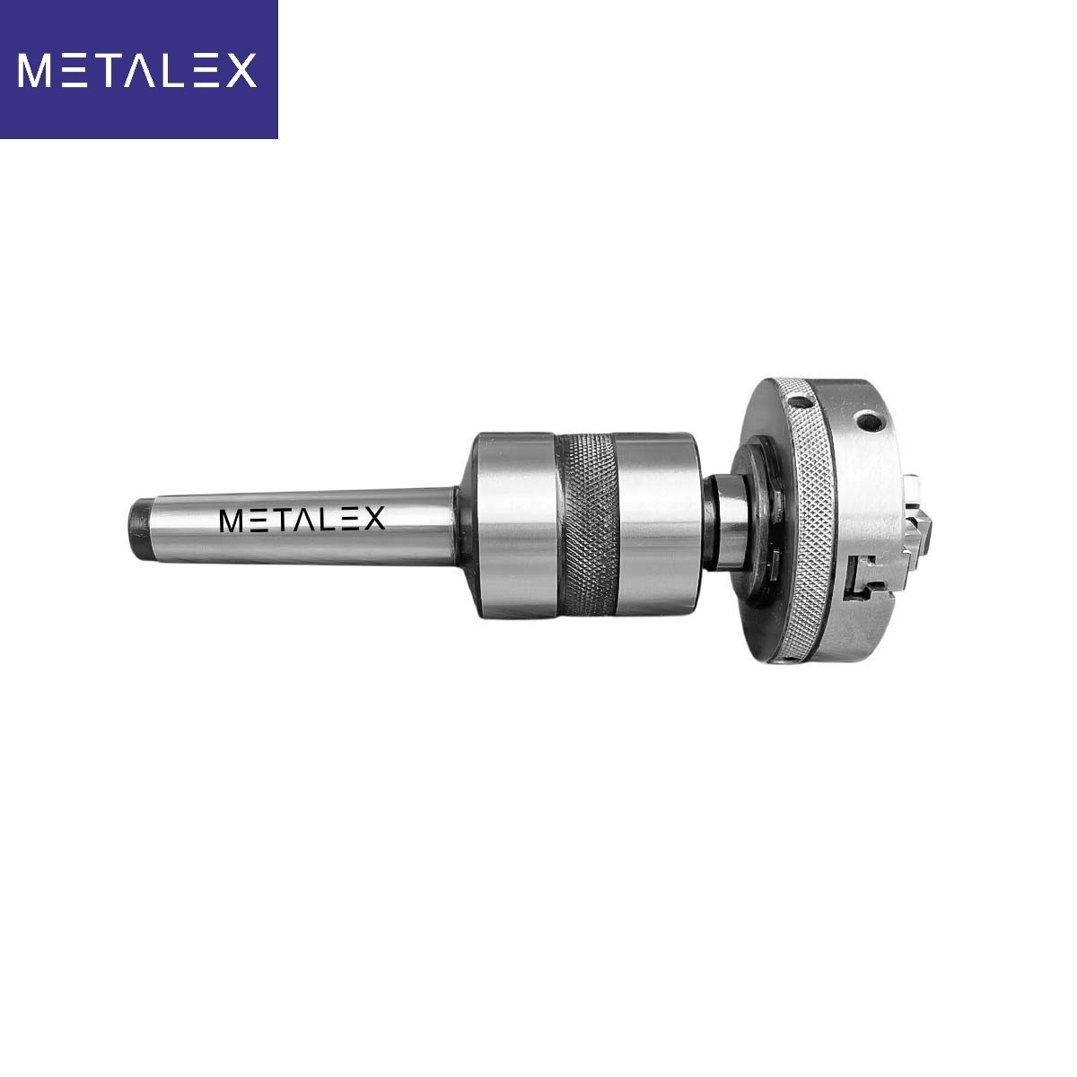 65mm Self Centering Lathe Chuck 3 Jaws Reversible MT3 Live Revolving Tailstock