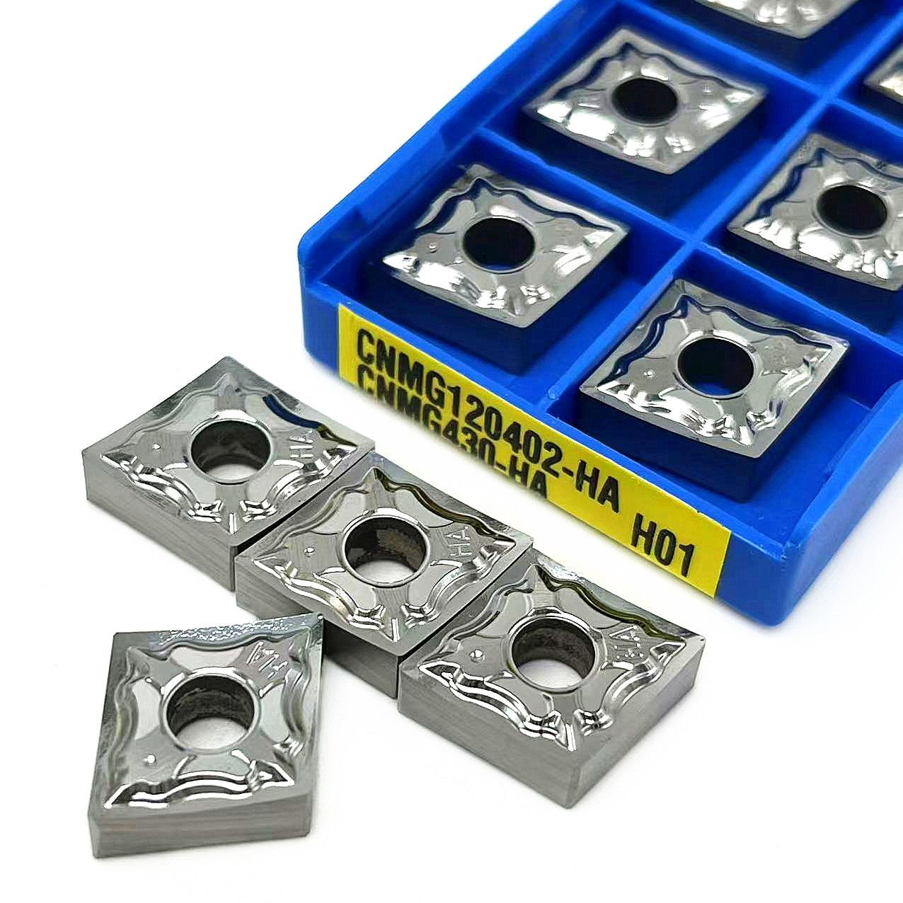 Carbide Inserts Aluminum Lathe Cutting External Turning Tools CNMG120408 HA H01