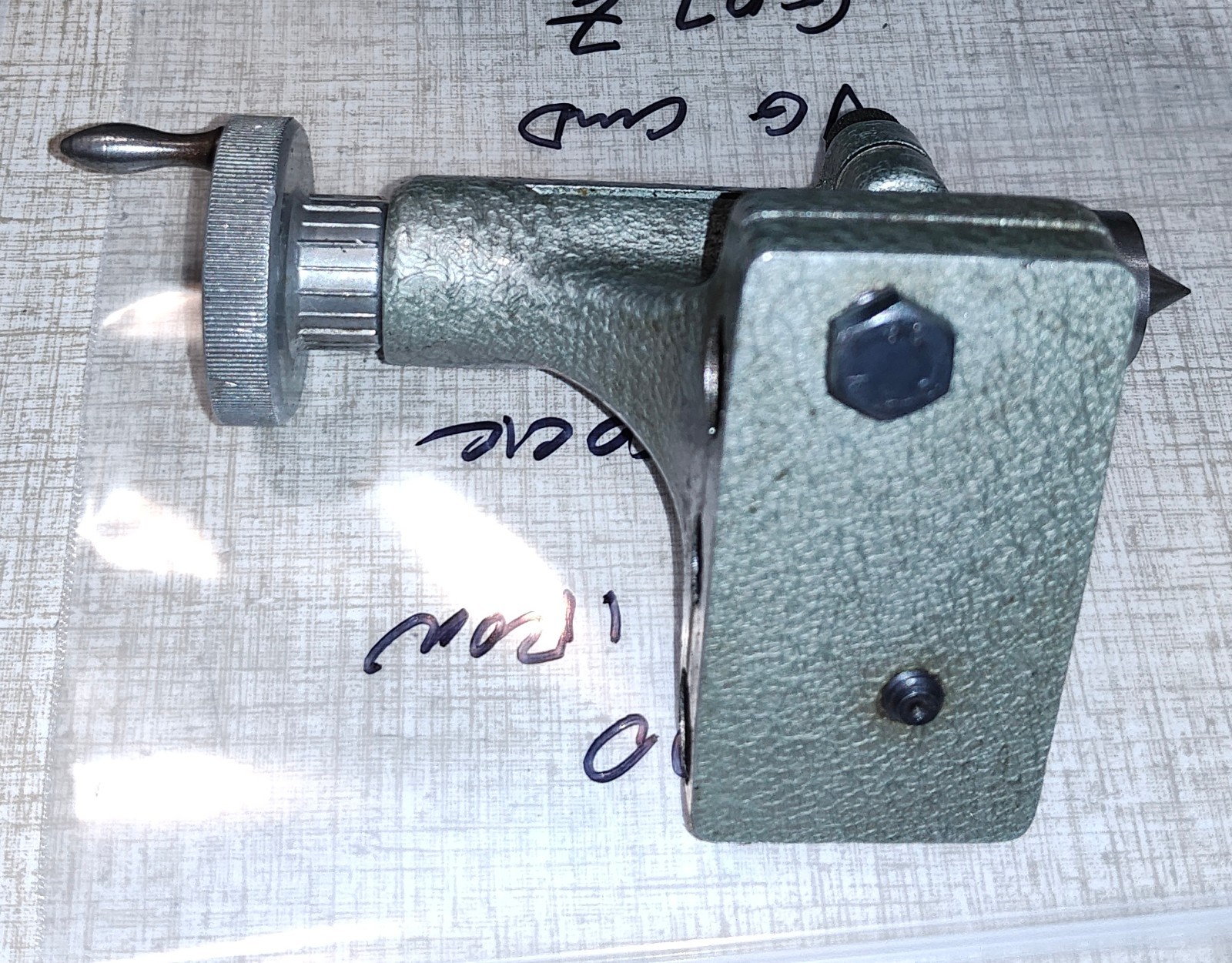 Emco Unimat DB200 Lathe Cast Iron Tailstock w/ Shop Made Dead Center G07Z