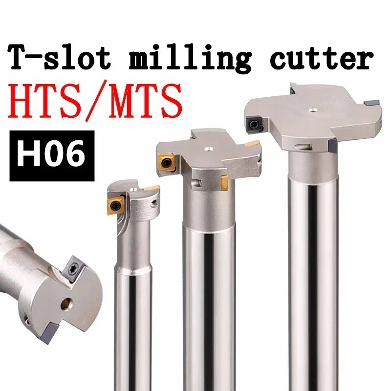 Groove Milling Cutter 6mm H06 CNC HTS MTS Slotting T-Slot Carbide Insert Tools