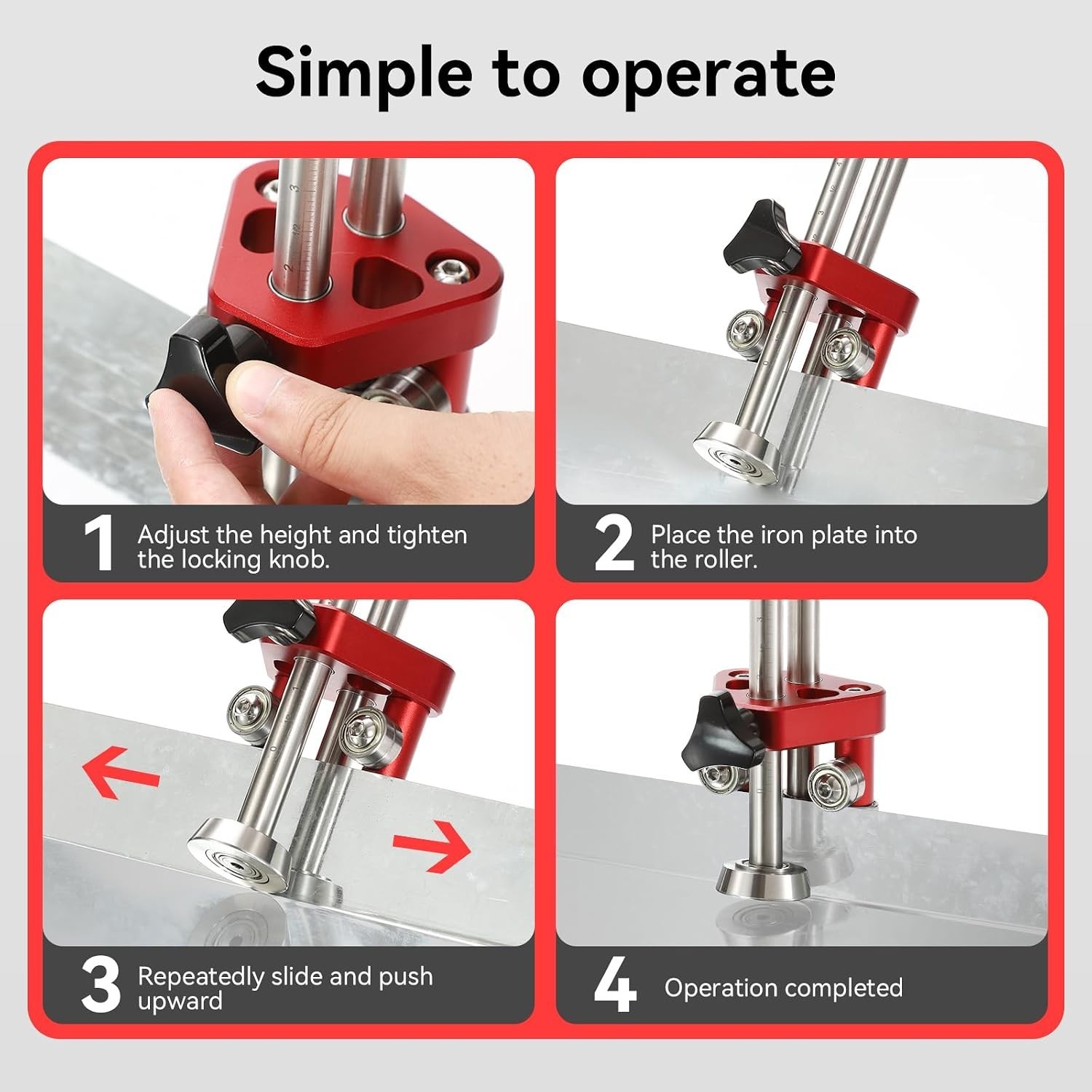 Versatile Sheet Metal Roller with 0-100° Precision Bending – Perfect for Roofing