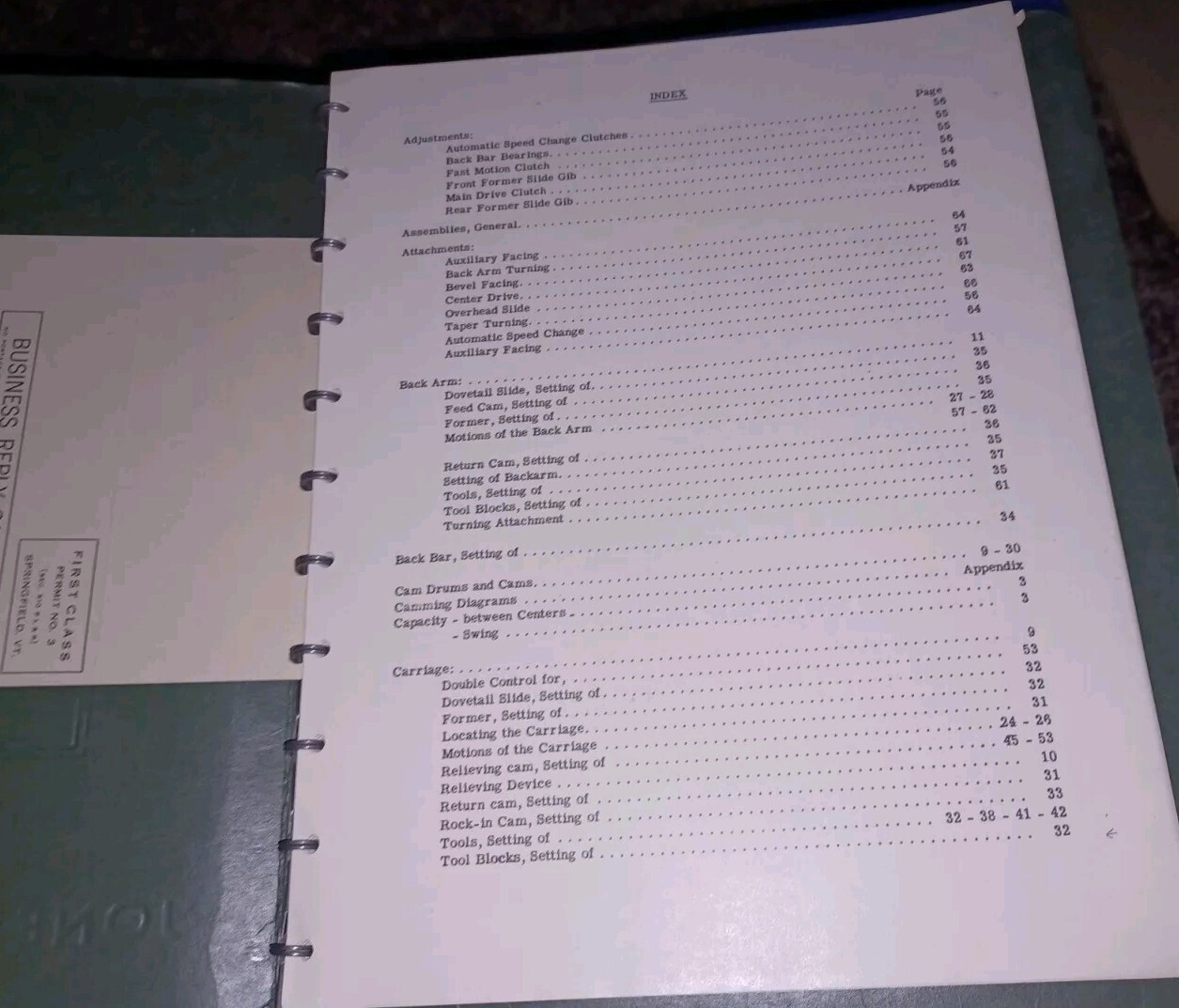 Jones & Lamson FAY Automatic Lathes Operating Instructions Manual ORIGINAL Book!