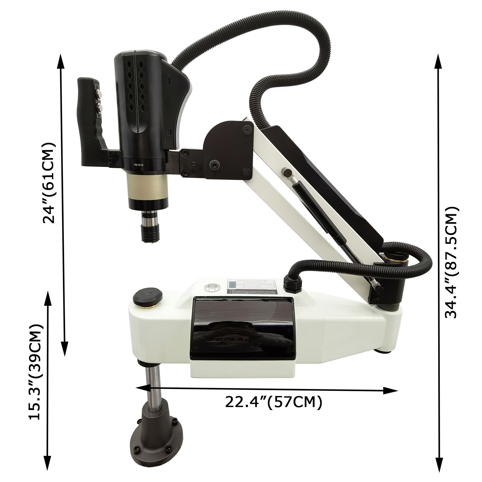 1200W 220V M3-M20 Electric Tapping Machine 500RPM 40N.m GT12 Chuck