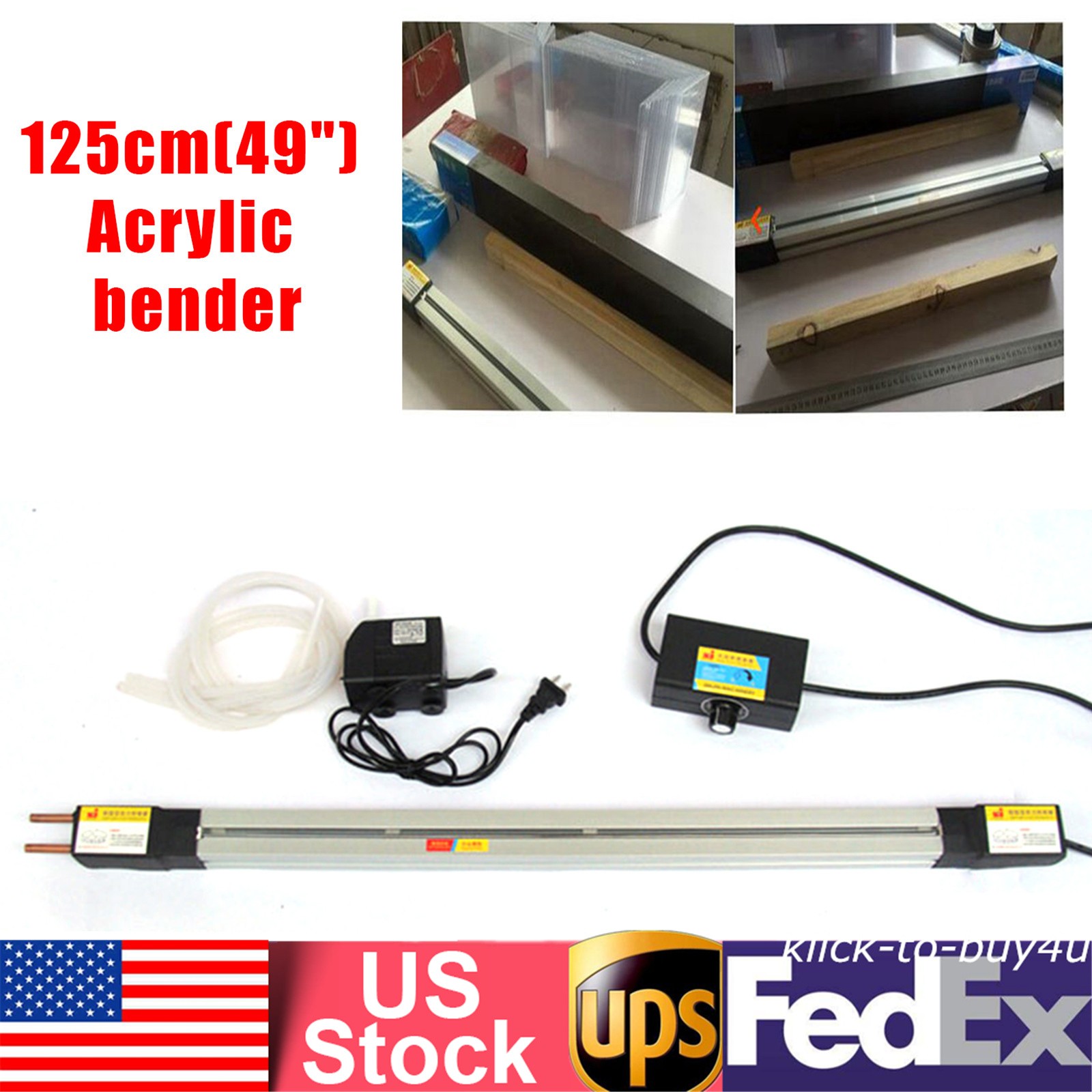 Hand Held PVC Bending Machine Acrylic Plastic Heater Bender 49″/1250mm 110V