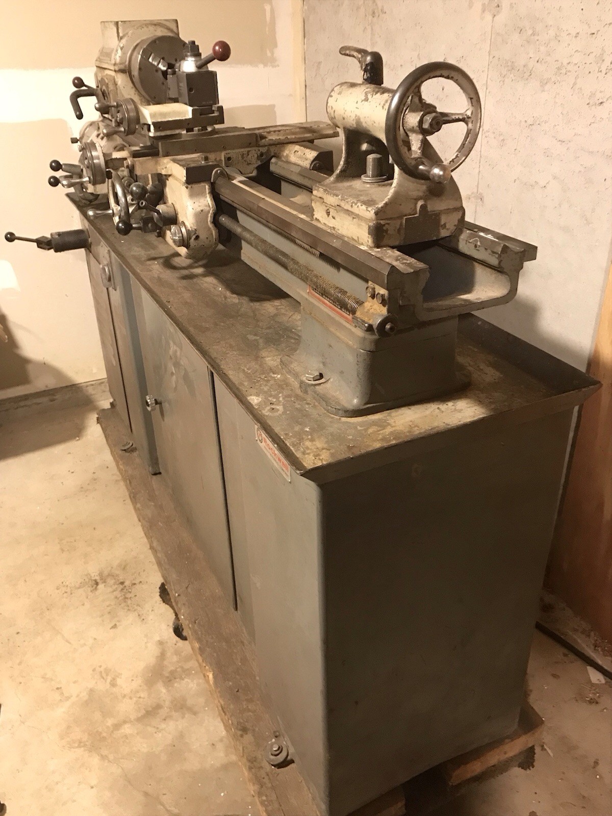 Rockwell 11” metal Lathe – Model 83-210 – 1HP 115/230 Extra Chuck – Steady Rest