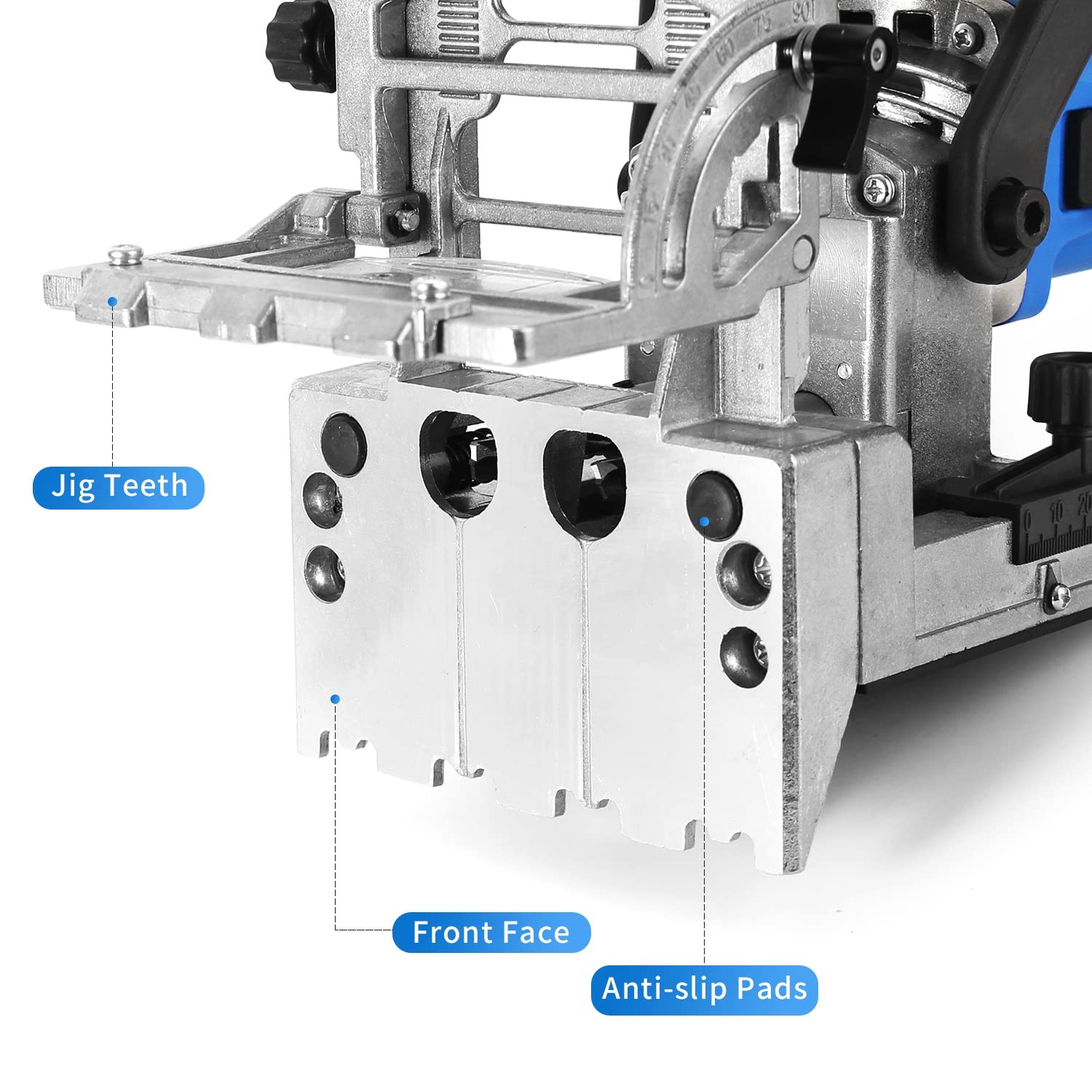 Dual-Spindle Doweling Jointer DJ710, 710W 120V 60Hz, Wood Plate Dowel Joiner,…