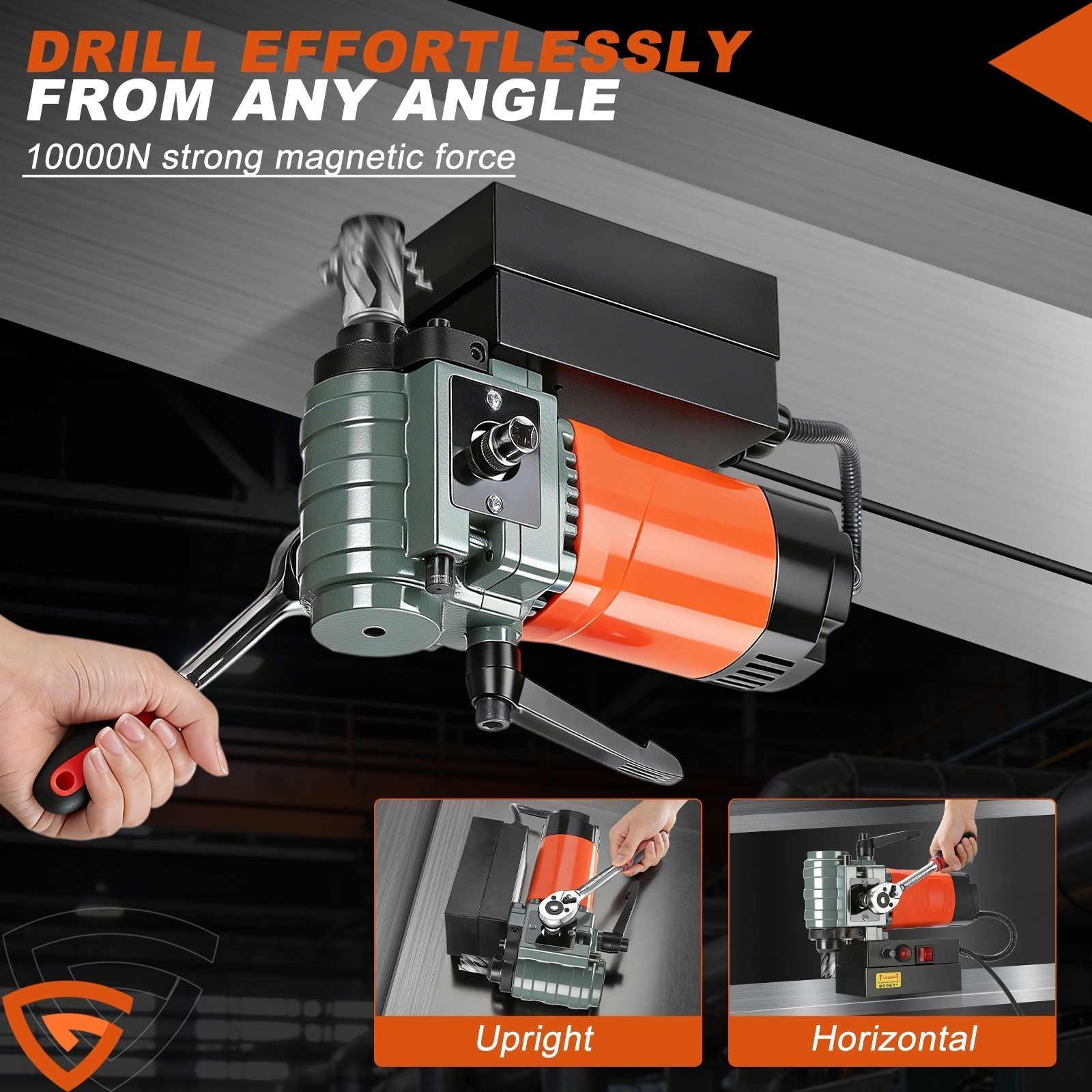 portable mag drill steel cutting tool magnetic drill press low profile mag