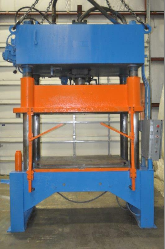 50 TON KARD 4 POST HYDRAULIC PRESS 24″ STROKE 38″ DAYLIGHT 7″ MAIN CYLINDER DIAM
