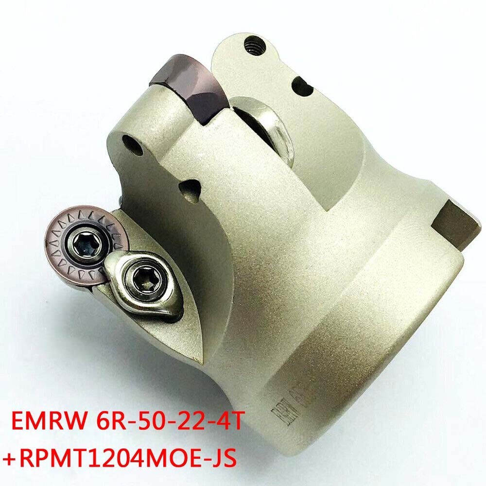 EMRW 6R 50-22-4T 2″ indexable face milling cutter+4pc CNC RPMT1204MOE-JS insert