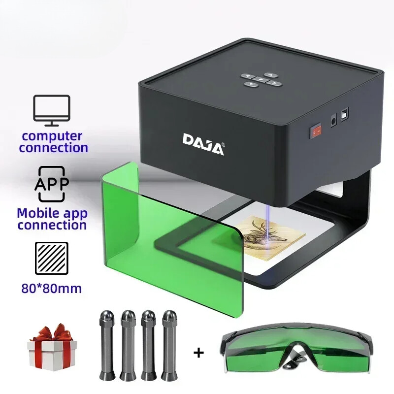Laser Engraver CNC Diy DJ6 Laser Engraving Machine Fast Mini Logo Mark Printer
