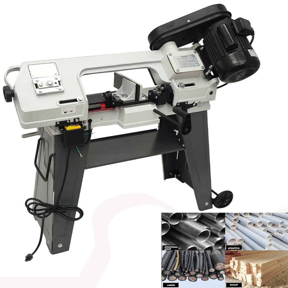 Horizontal/Vertical Bandsaw Metal Cutting Bandsaw Machine Band Saw Cutter 110V