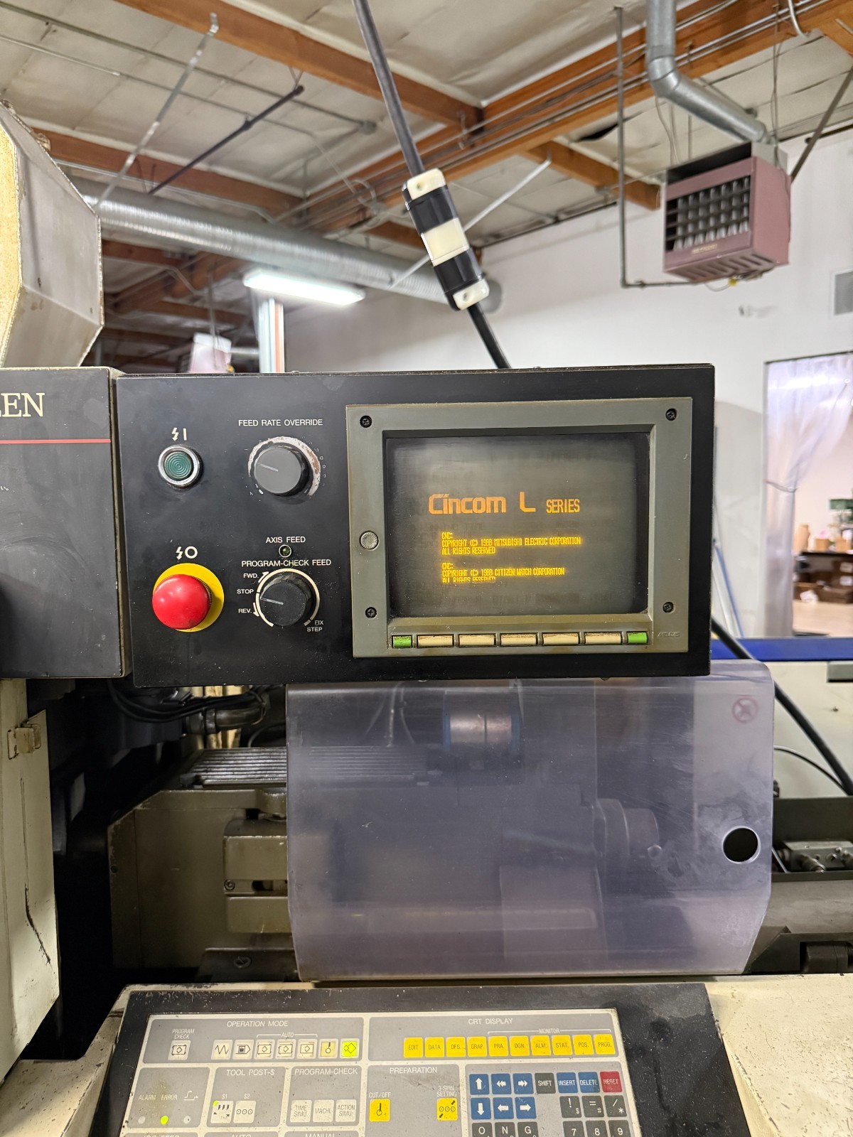 Citizen Cincom L16 Model V, Swiss-Type CNC Lathe, 1994, L16 Model V, mod to 20mm