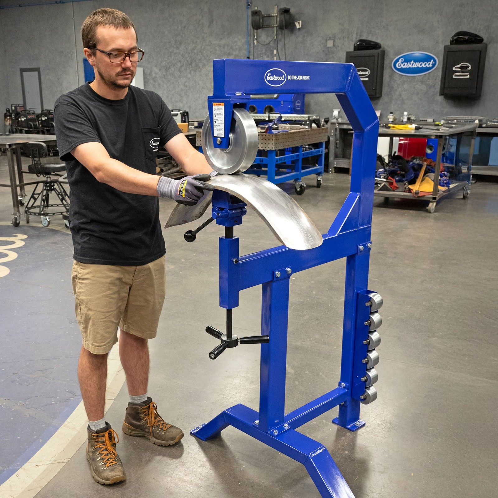 Eastwood English Wheel Metal Forming and Fabrication with Floor Stand and Anv…