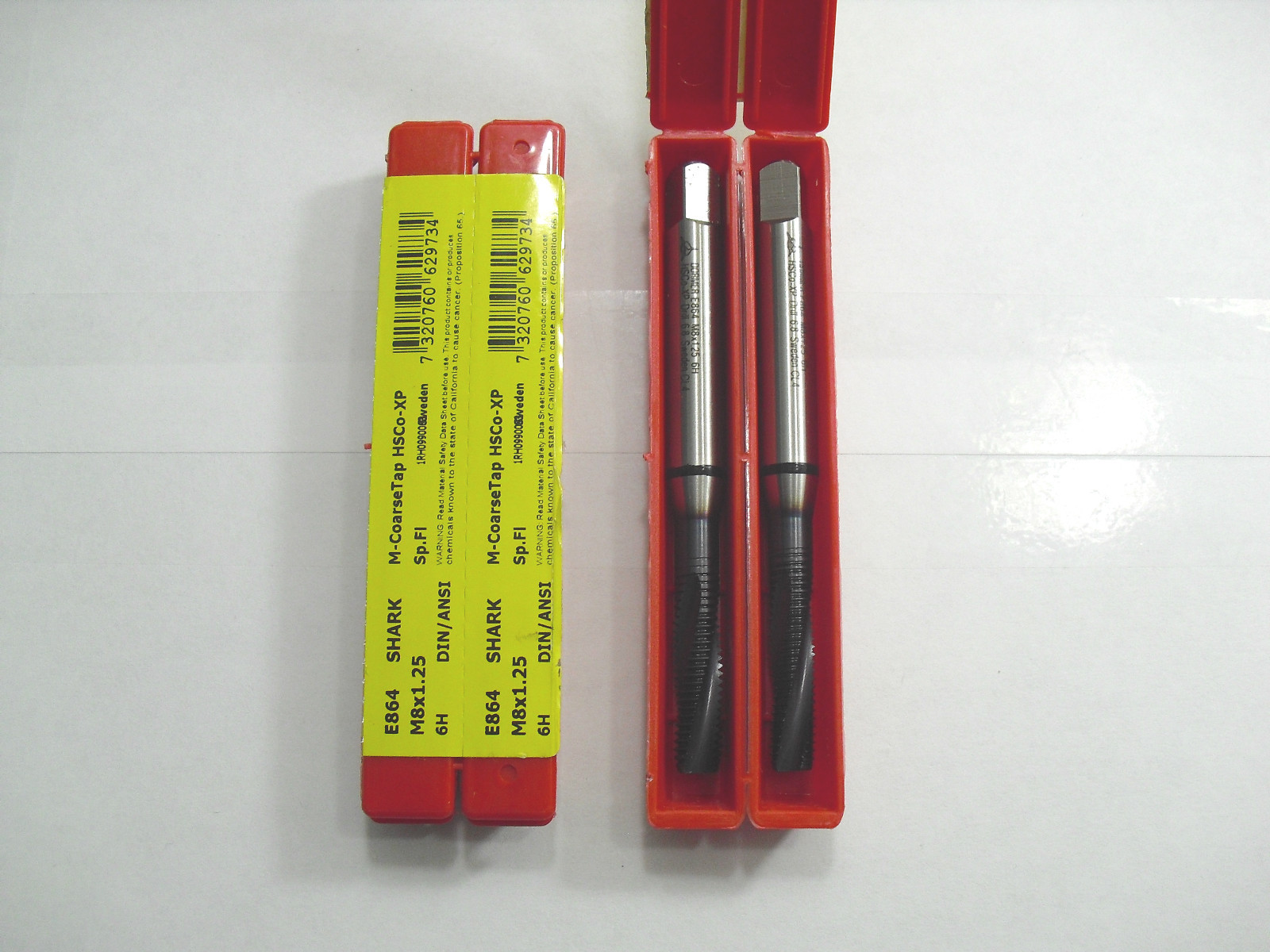 E864 M8x1.25 HSCo-XP DORMER M-CoarseTap 3F **2PCS**