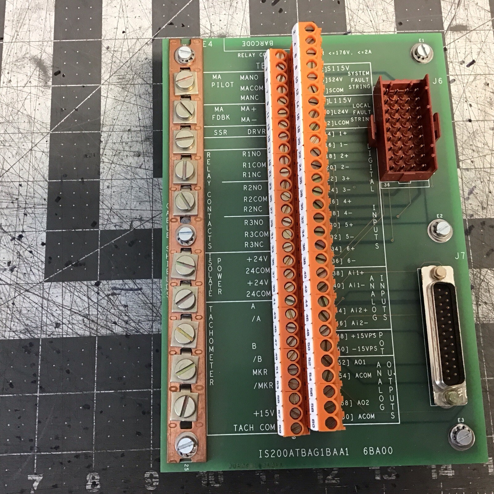 GE SP-RS Minirec 173C8535DHG01 /IS200ATBAG1BAA1 Board (LMP31U)