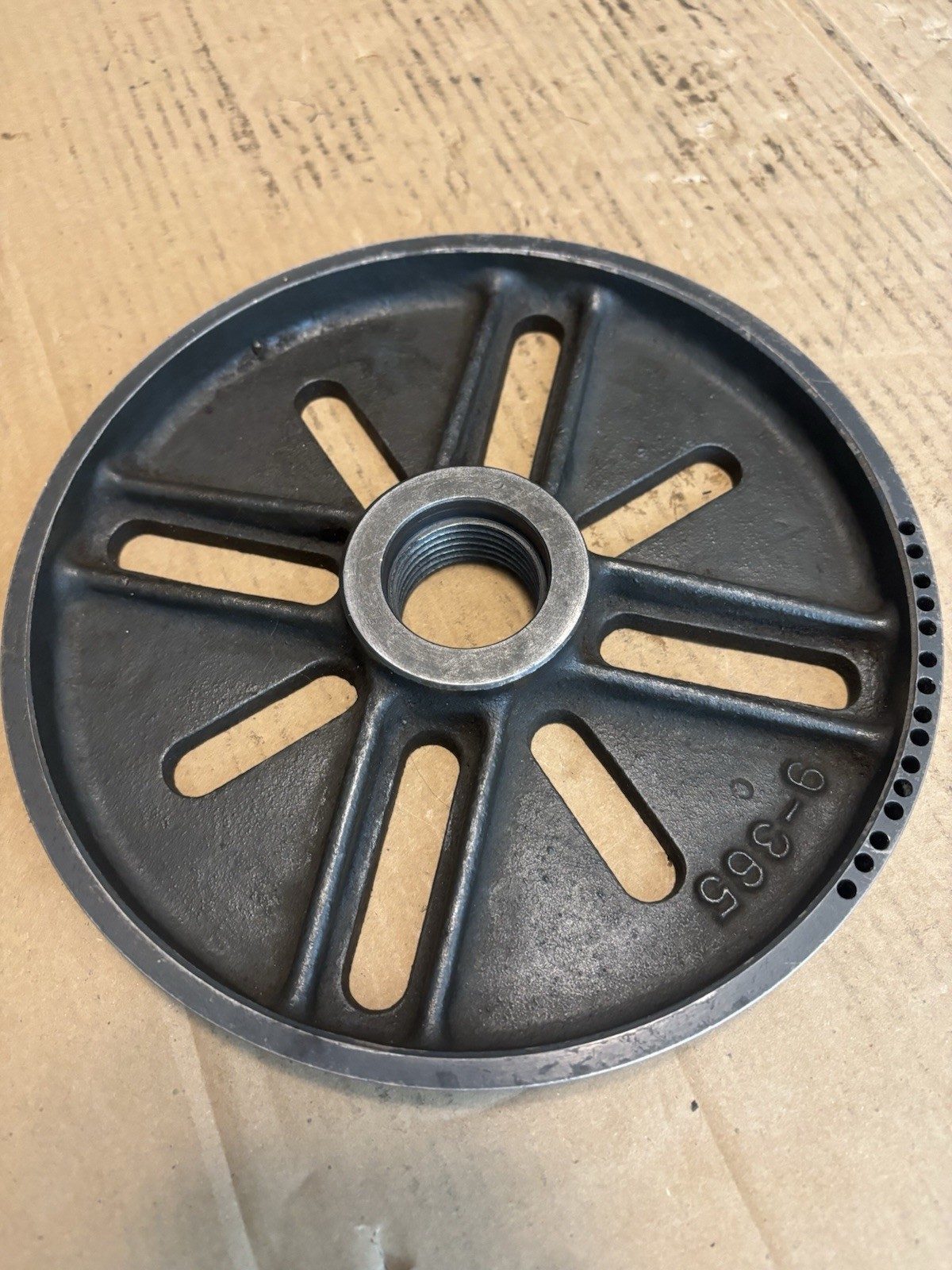 8 1/2” South Bend 9/10K Slotted Faceplate, Lathe, South Bend 9″,