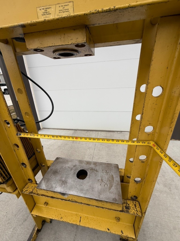 50 Ton 13″ Stroke Enerpac H-FRAME Electric HYDRAULIC PRESS 120V Single Phase