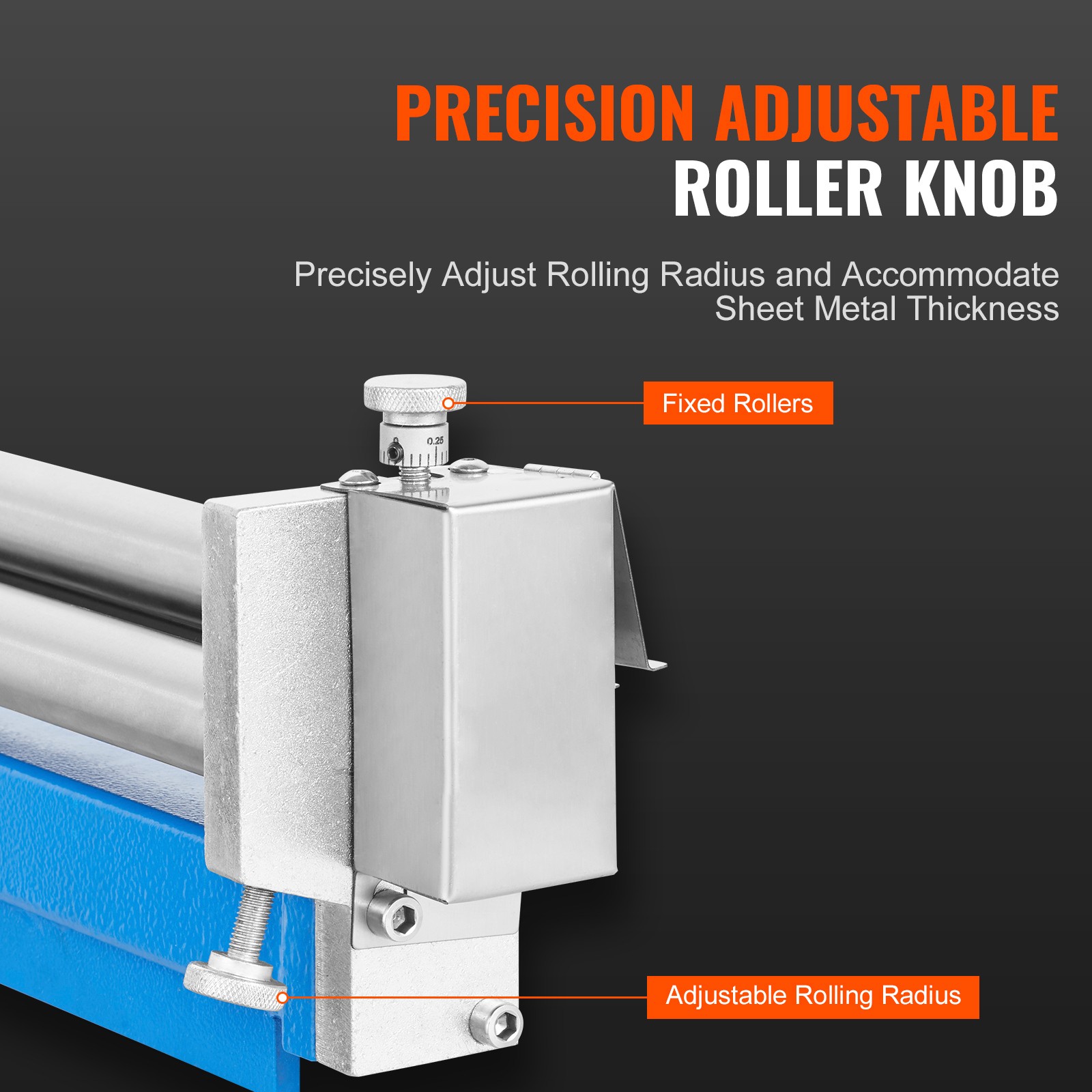 Sheet Metal Slip Roll Machine 12.6″ Width 20 Gauge Capacity