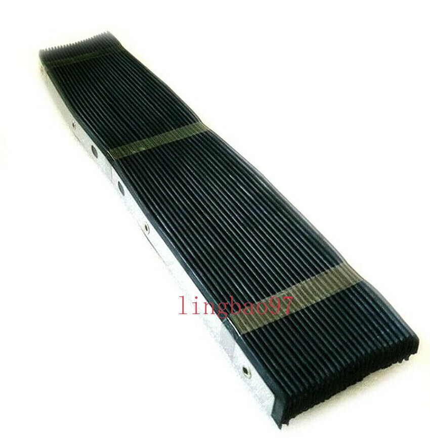 Milling Machine Part 400*600mm Accordion Type Retractable Way Black Rubber Cover