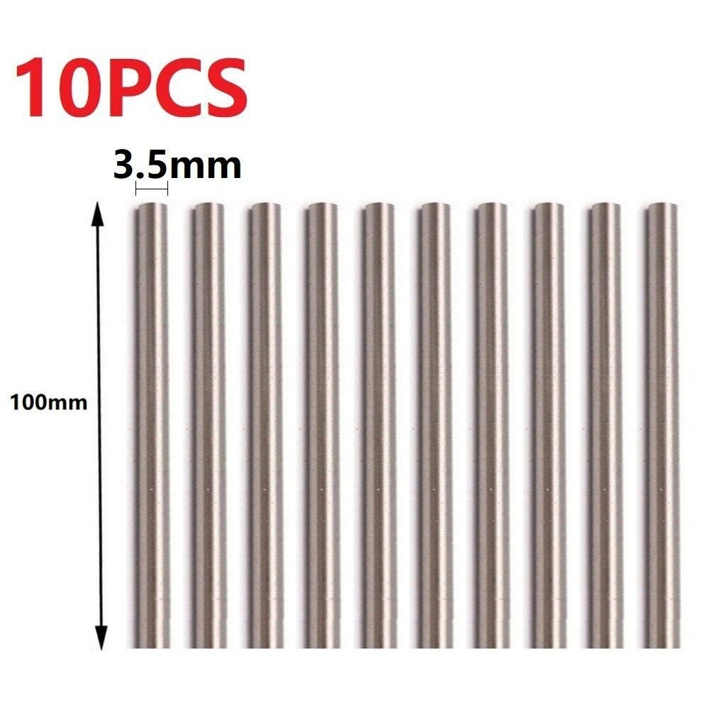 1.5-4MM High Speed Steel Round Bar Straight Shank Metric Rod Lathe Tool Silver