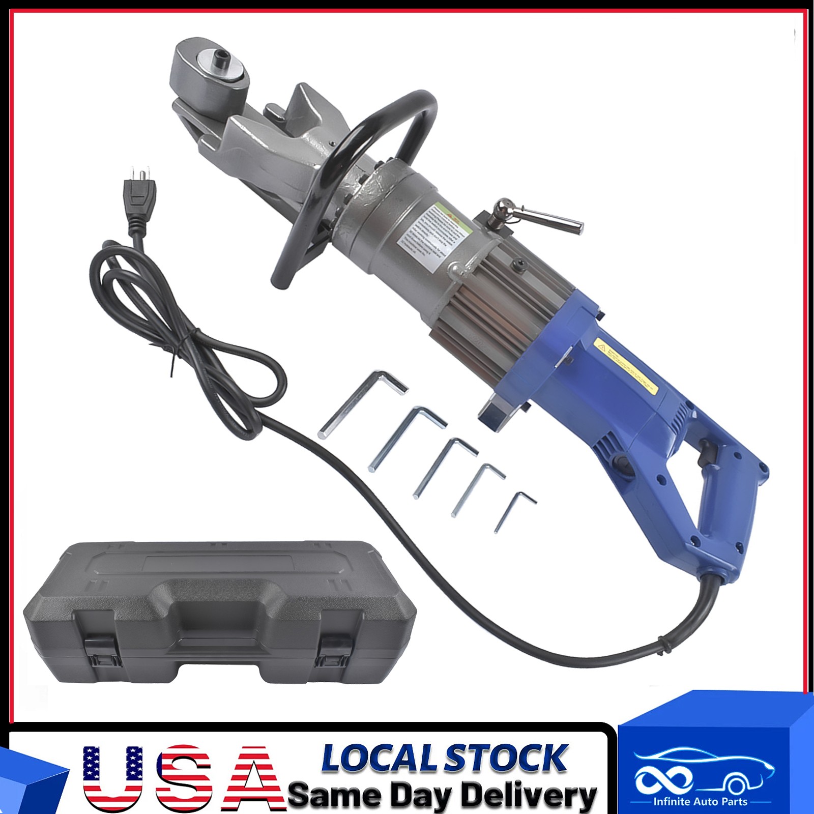 Fits Rebar Steel Bender 900W RB16mm 5/8″ Electric Hydraulic Hand Held 0°-130°
