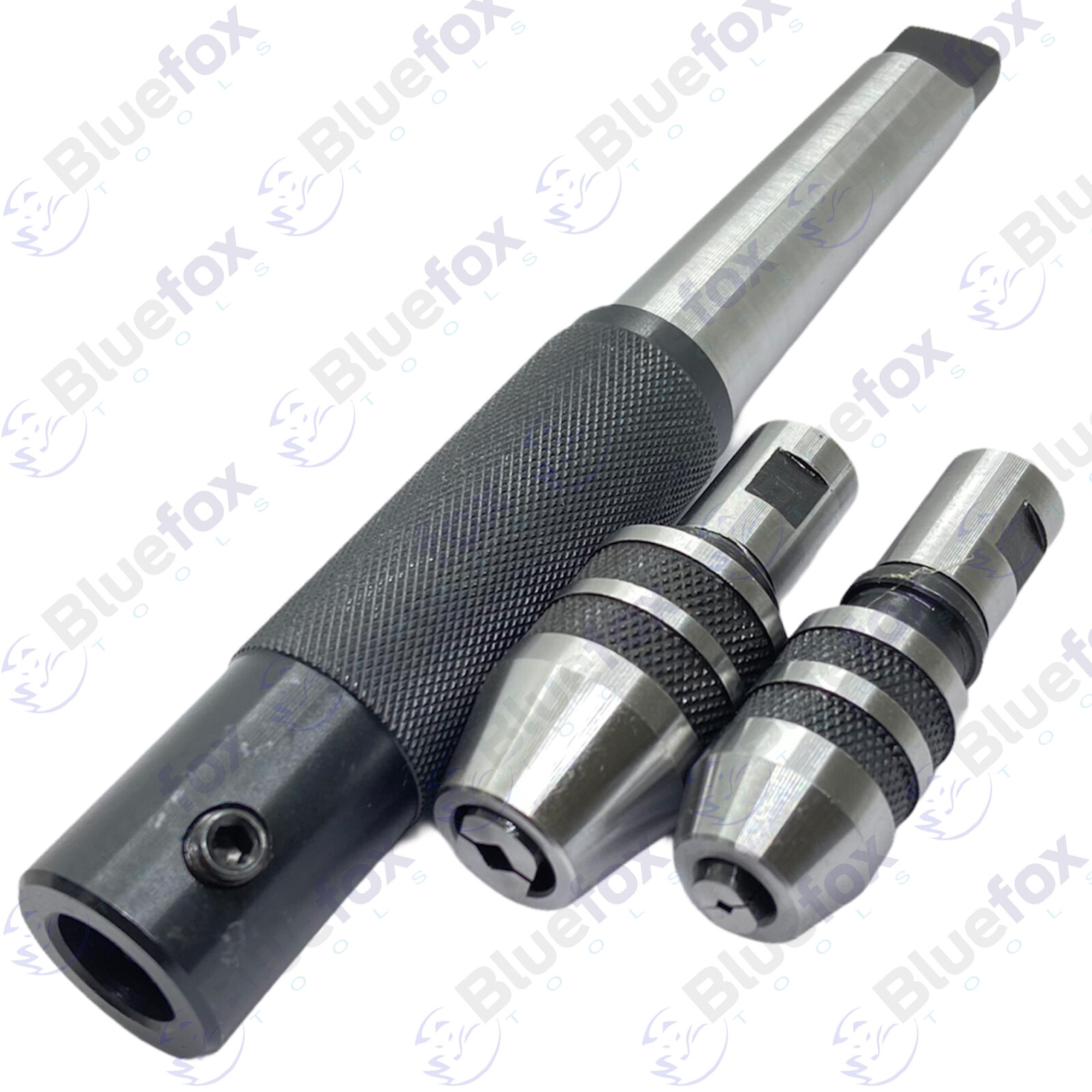 Lathe Tailstock Tap And Die Holder Set MT3 Shank Threading Tapping Kit 8 Pc Set