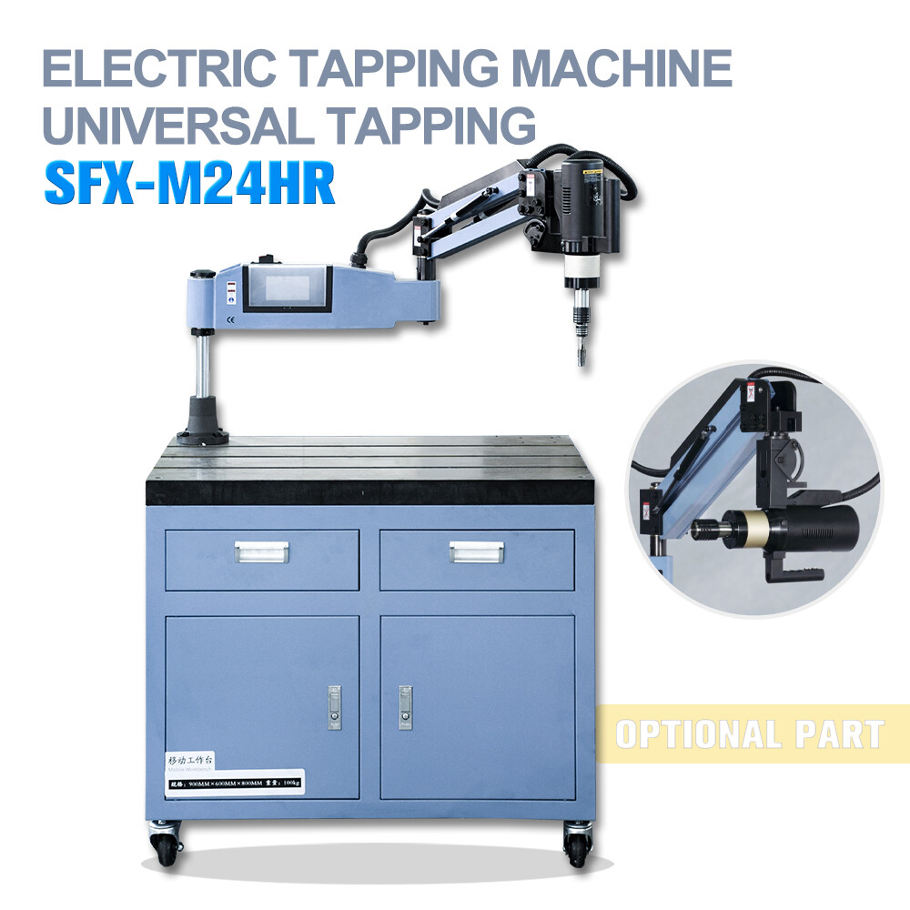 M4-M20 Electric Tapping Arm Machine 360 Degree 550RPM ISO Collets Included