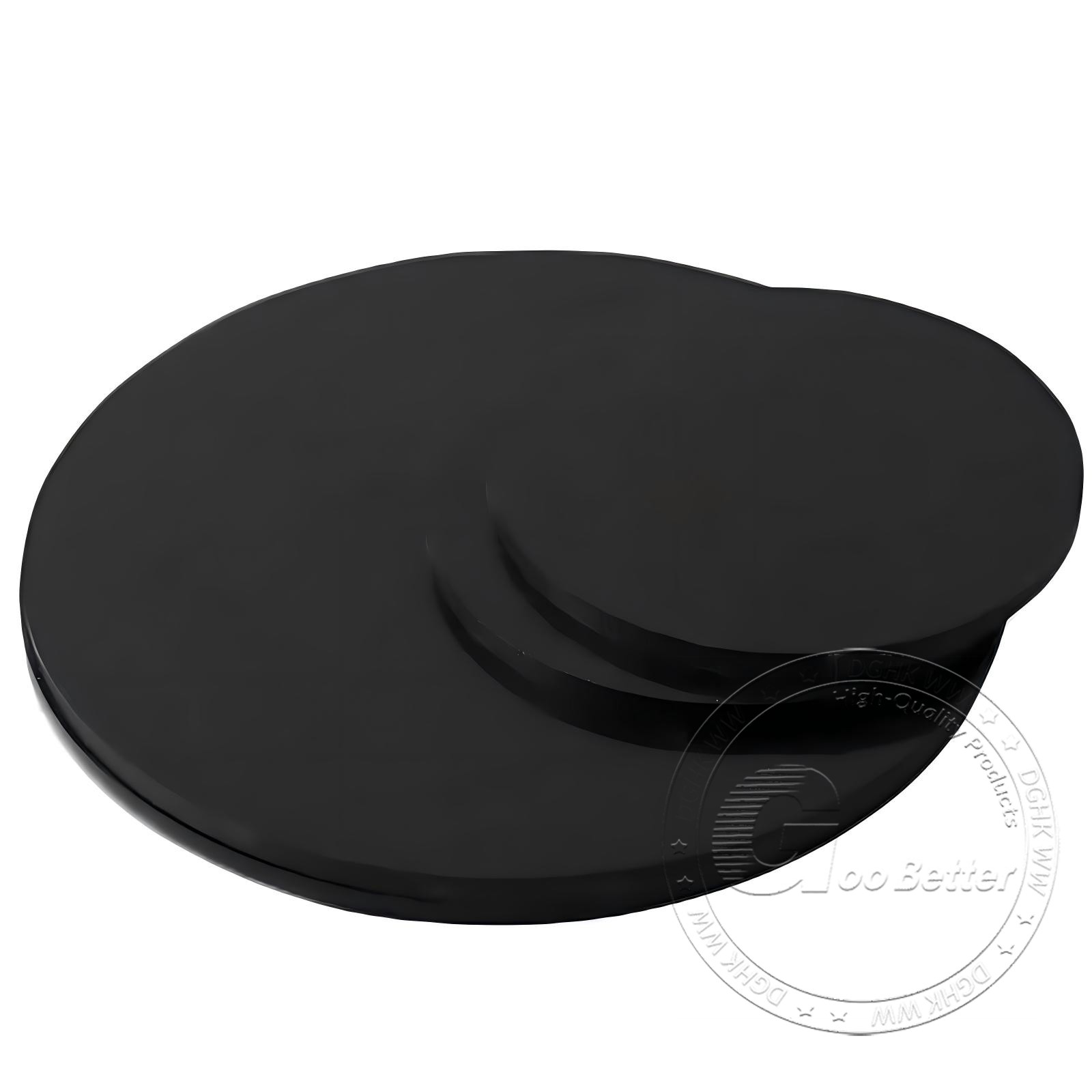 Black Polypropylene Round Disc Dia 20-400mm PP Plastic Sheet Thickness 1-30mm